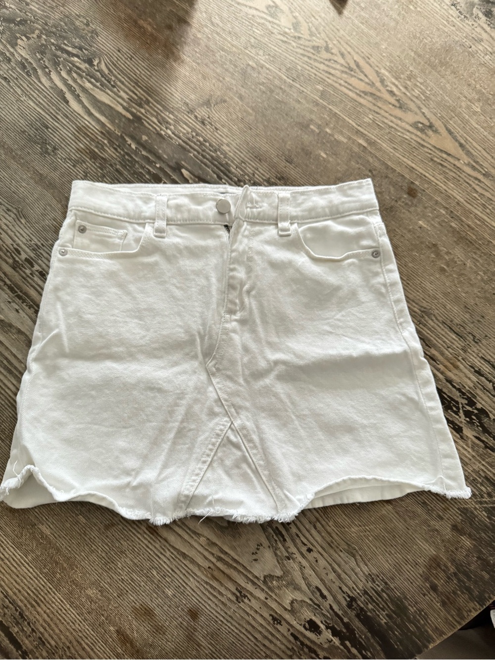 Dl1961 White Denim Mini Skirt - Classic Casual